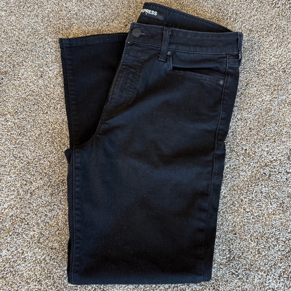 Express Men's Black Straight Jeans size 34/32